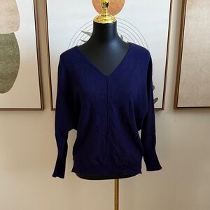 3/$10 Navy V-Neck Long Sleeve Sweater